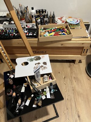 Marta Widowitz in de studio