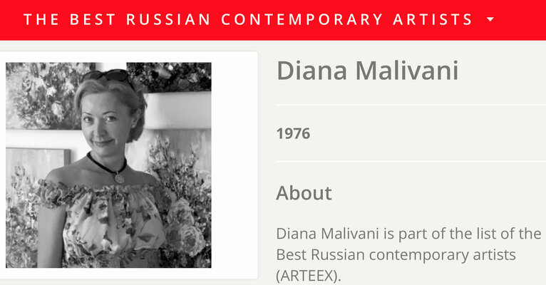 Diana Malivani in the Studio