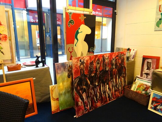 Ingrid Bogaert nello studio