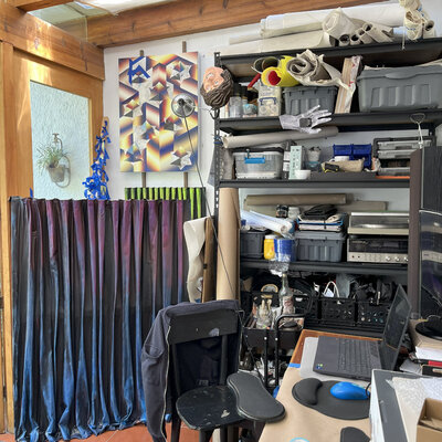 Eluart Barajas im Studio: sometimes chaos reigns