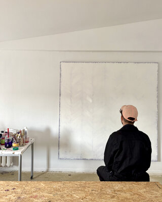 Christian Rietz nello studio