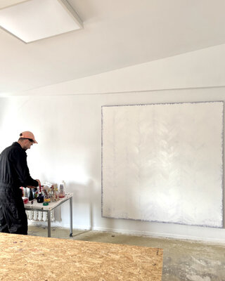 Christian Rietz nello studio