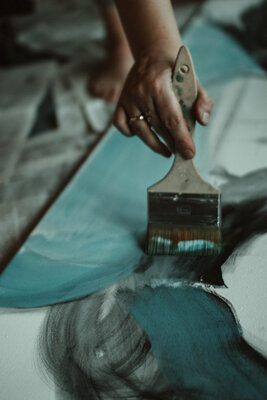 Katharina Goniwiecha im Studio