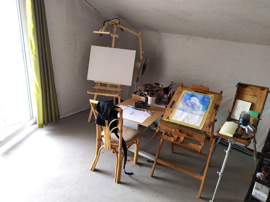 Maksym Stasiuk in the Studio: My studio is a quiet place where ideas take shape — from fine ink lines to expressive brushstrokes.