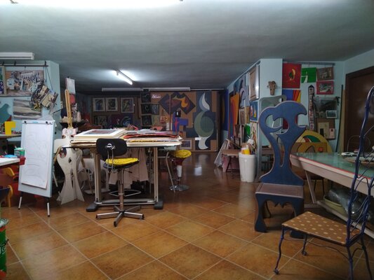 Denise Mastel in the Studio