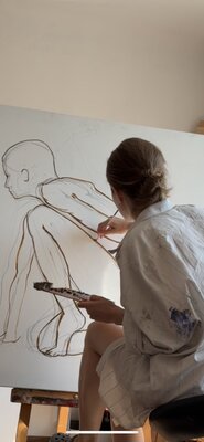 Alona Parnevich im Studio
