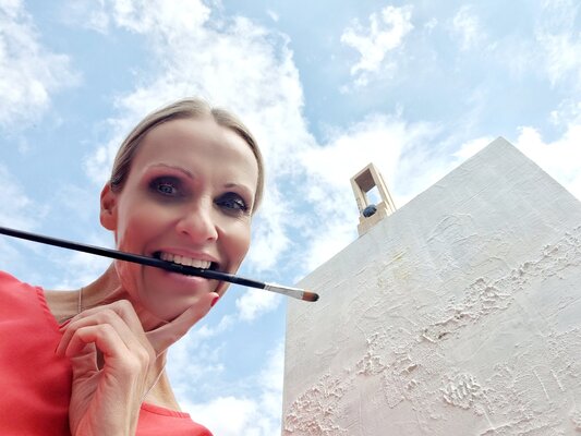 Art of K - Kathleen Simon in de studio