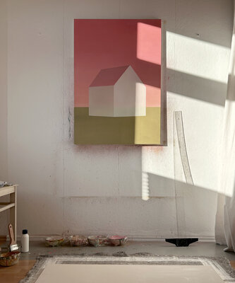 Johanna Piesniewski in de studio