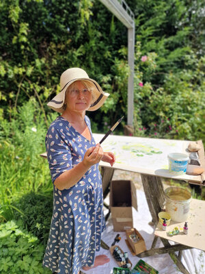 Ute Meyer in the Studio: Aquarellieren im eigenen Garten 2024