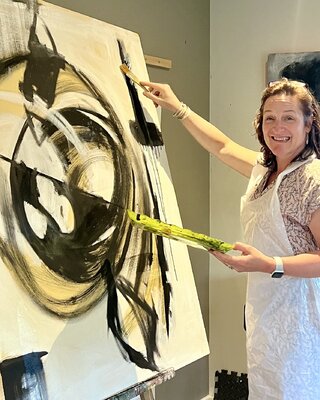 Cecile Roberfroid en el estudio