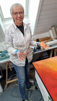 Verena Dill nello studio