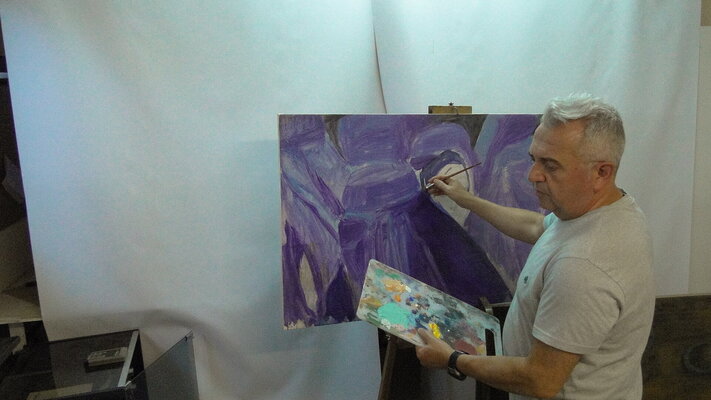 Fernando Viñolo Garcia in de studio