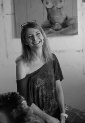 Tanja Schnabl im Studio