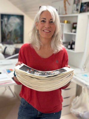 Nathalie Perler in de studio: Quelques oeuvres sur papier