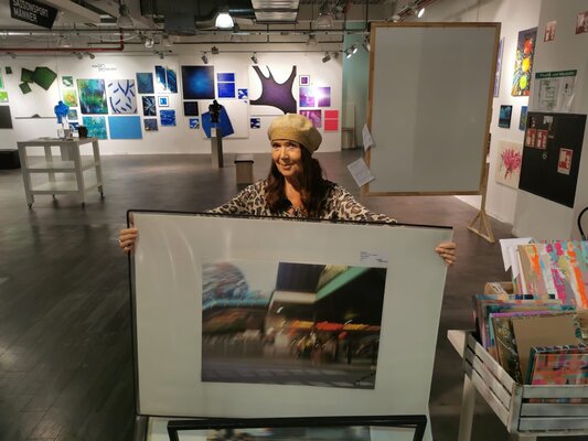 Gudy Steinmill-Hommel in de studio: Meine Fotoausstellung