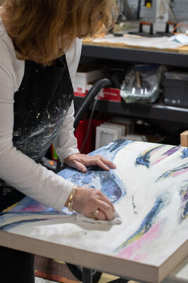 Suzanne Kubach im Studio