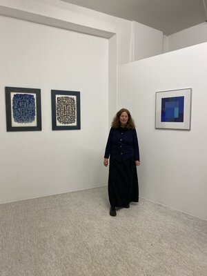 Bettina Zimmermann in de studio