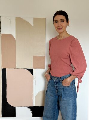 Andrea Reichhart in de studio