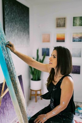 Daniela Pasqualini in the Studio