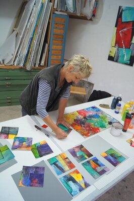 Janina Kracht im Studio