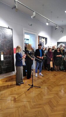 Ivan Grozdanovski nello studio: Special award .....Galerija " Lazar Vozarević "
