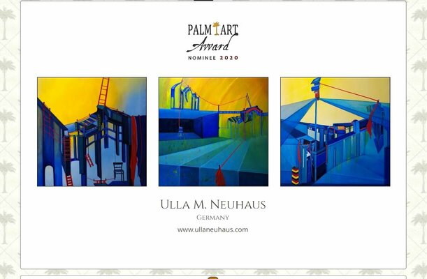 Ulla M. Neuhaus in de studio: Palm Art Award, Gewinnerin des Honoury Member of the Jury Prize 2020, Quedlinburg (D)