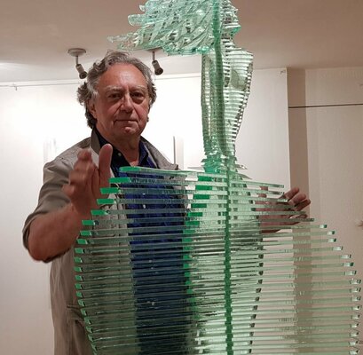 Jean Paul Boyer im Studio: Très sympathique expo à Forbach...