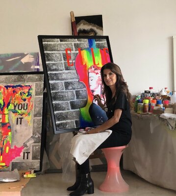 Carole Benichou nello studio: Dans mon atelier...