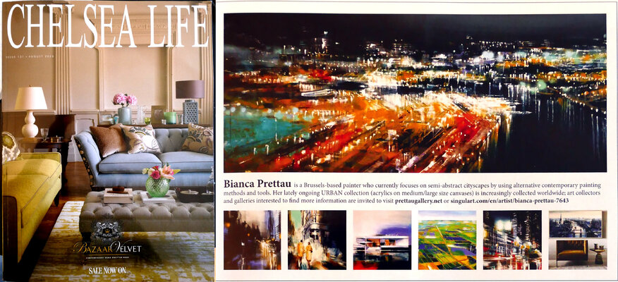 Bianca Prettau en el estudio: Bianca Prettau in "Chelsea Life" magazine