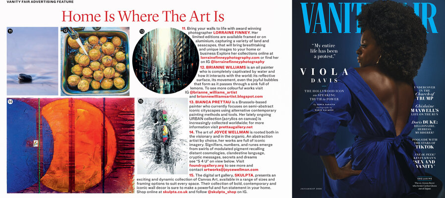 Bianca Prettau en el estudio: Bianca Prettau in "Vanity Fair" magazine