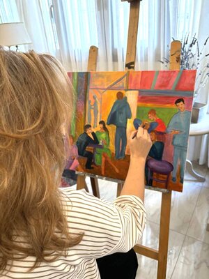 Maria Doudouli im Studio