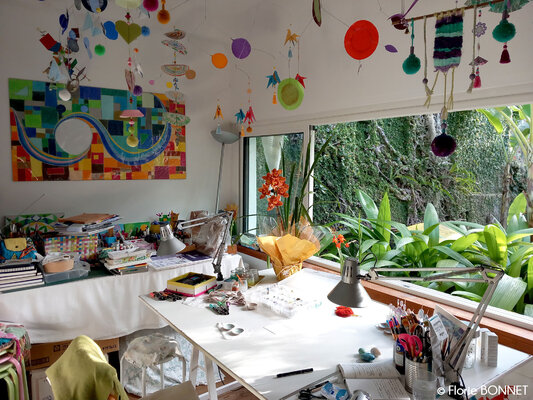 Florie Bonnet en el estudio: Atelier & vue jardin - Florie Bonnet