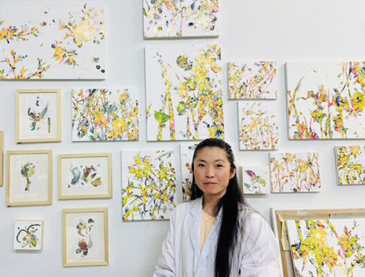 Ayako Bando nello studio