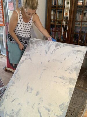 Rebecca Rieger in the Studio: Artwork in Process