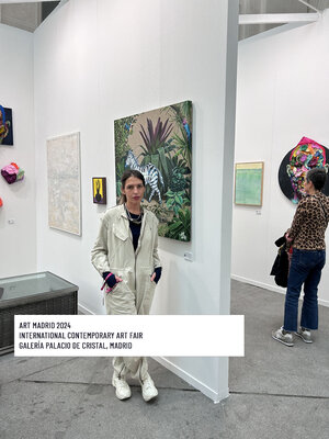 SOFIA CRISTINA JIMENEZ im Studio: Art Madrid 2024 International Contemporary art fair