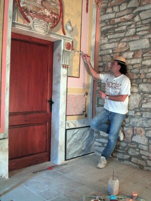 Riera in de studio: Restauració de la Capella de Sant Roc. 2005