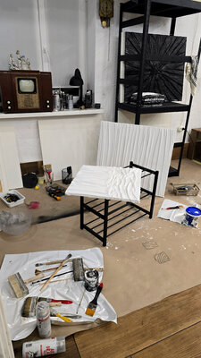 Daria Luhova in de studio: Studio view — materials and works in progress