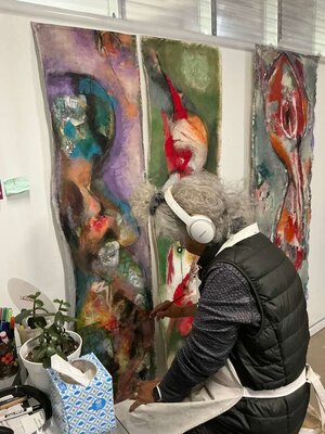 Ketty Devieux in de studio: A l'atelier: oeuvres en cours!
