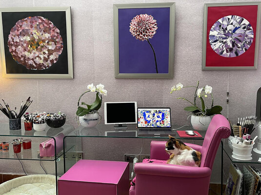Bettina Newbery en el estudio: My Studio
