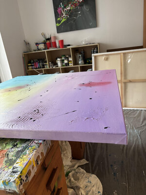 Rick Smith in the Studio: work in progress in a section of my studio