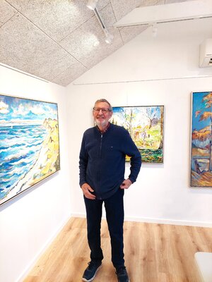 Joern Bjerge im Studio: For now: My paintings from our region