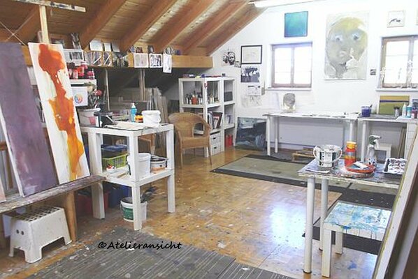 Monika Lehmann nello studio: Atelieransicht