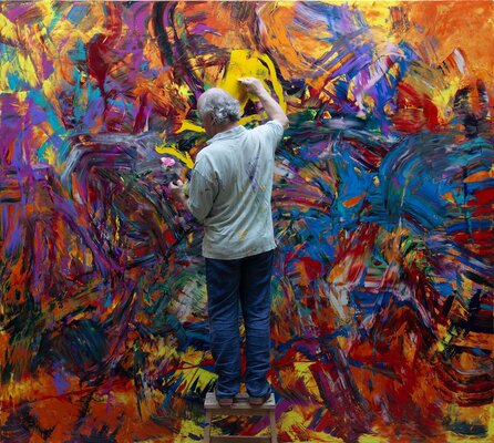 Charles Belle en el estudio: Charles Belle dans son atelier