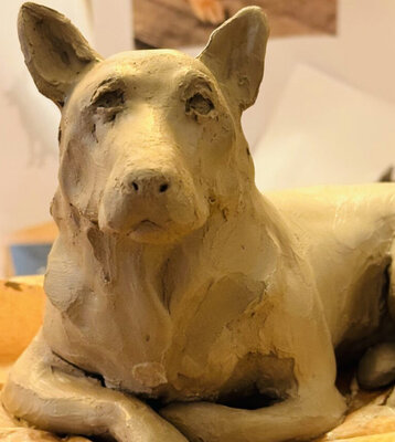 DOGFINEART im Studio: Schäferhund | Work in progress....