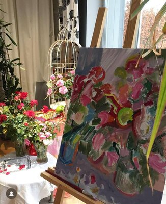 Elizaveta Selezneva nello studio: Flower symphony moment