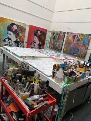 Andrew Watt in de studio