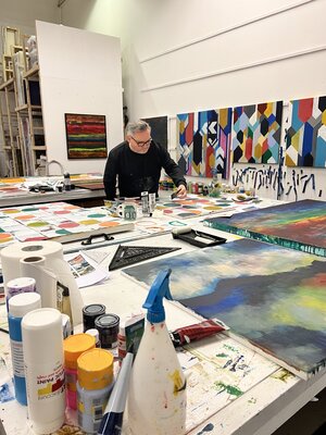 Andrew Watt in de studio