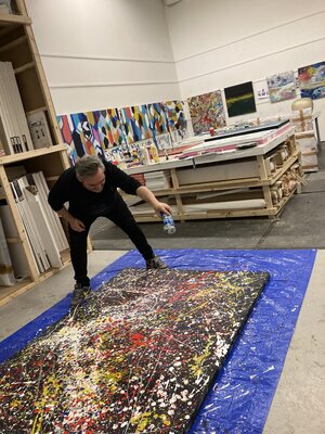 Andrew Watt in de studio