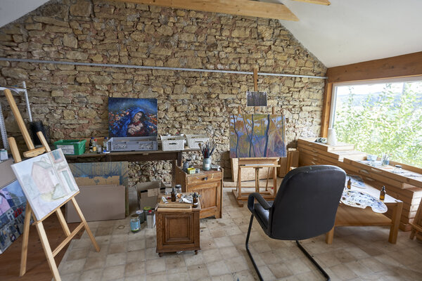 Sigitas Baltramaitis in de studio: Painting studio 1