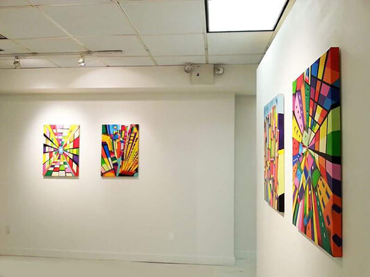 LORENZO MONEGATO en el estudio: Personal Exhibition Artifact NY